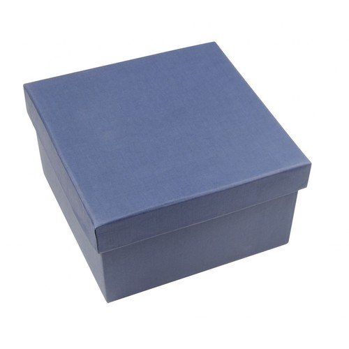 BLUE BOX SATIN BLUE 130X130X70 MM BLUE BOX SATIN BLUE 130X130X70 MM