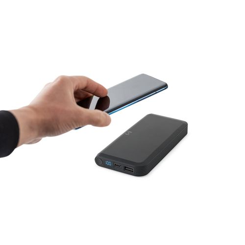 BECKER 10. 10.000 mAh power bank in recycled ABS (100% rABS) with 15W superfast wireless charger BECKER 10. 10.000 mAh power bank in recycled ABS (100% rABS) with 15W superfast wireless charger