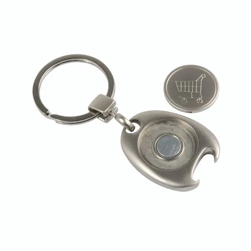 sleutelhanger met winkelmuntje sleutelhanger met winkelmuntje