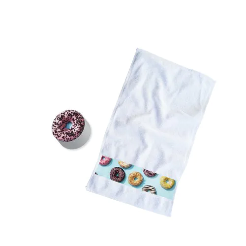 Serviette de bain compacte brodée avec 5000 piqures (30x50cm) Serviette de bain compacte brodée avec 5000 piqures (30x50cm)