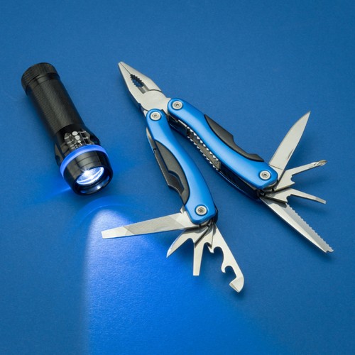 CONJUNTO COLORADO II: LINTERNA LED Y HERRAMIENTA MULTIUSO CONJUNTO COLORADO II: LINTERNA LED Y HERRAMIENTA MULTIUSO