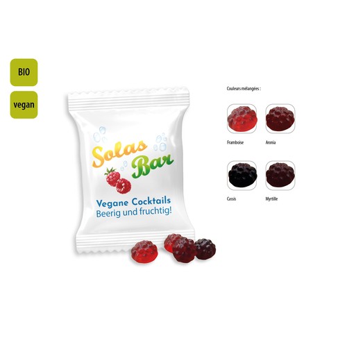 Organic Berry Fruits vegan promotional bag, Organic Berry Fruits