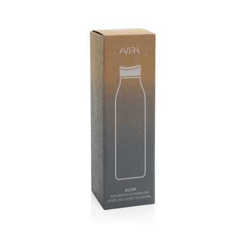 Bouteille d'eau 600ml en acier recyclé RCS Avira Alok