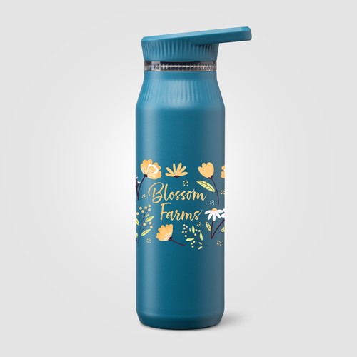 Borraccia Majesty in acciaio inox con doppio tappo e manico – 750 ml