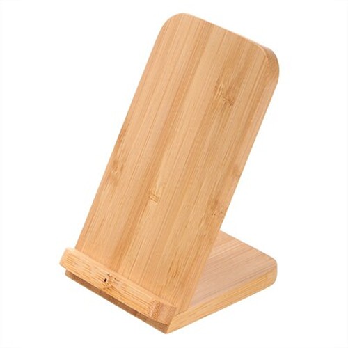Bamboo wireless charger 10W B'RIGHT, phone stand | Wilder