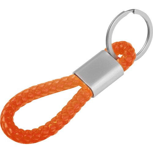 Metal keychain – PU cord ERNEST Metal keychain – PU cord ERNEST
