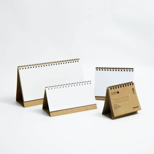 ECO MEDIUM DESK CALENDAR 14CM 13 CUSTOMIZABLE SHEETS