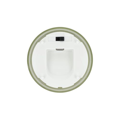 Bougie rechargeable à l'huile de cire et LED Nyelle dans un verre