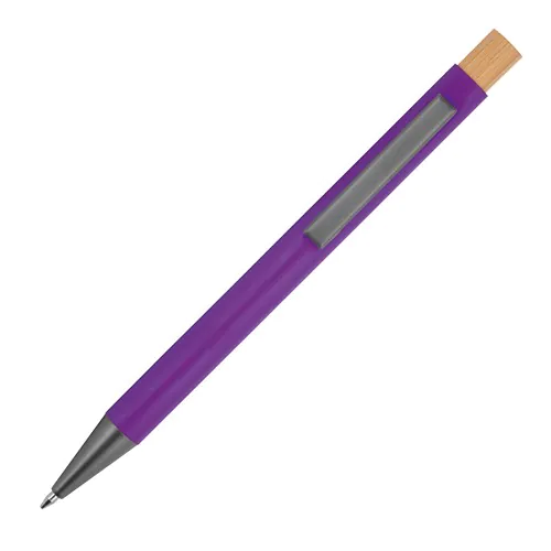 pen made from recycled aluminium with bamboo pusher