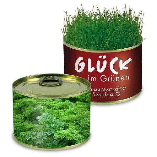 Boite de conserve Nature avec graines - Persil