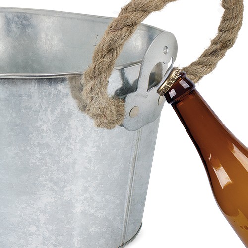 Ice bucket, with rope handles, equipped with two b Hebe Ice bucket, with rope handles, equipped with two b Hebe