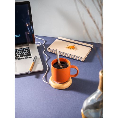 GATES. Mug warmer with bamboo body GATES. Mug warmer with bamboo body