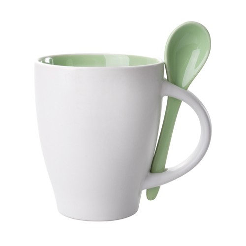 Cup with teaspoon 350ml Arama