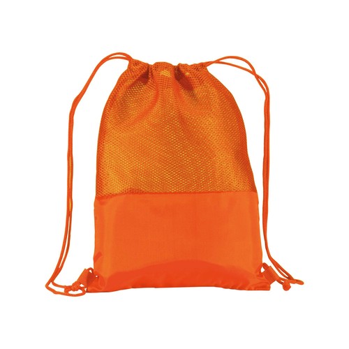 210T polyester backpack with mesh and drawstring closure 210T polyester backpack with mesh and drawstring closure