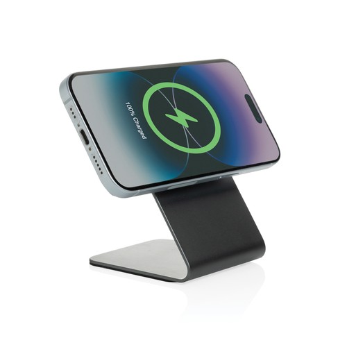 Terra aluminium 15W magnetic wireless charging phone stand Terra aluminium 15W magnetic wireless charging phone stand