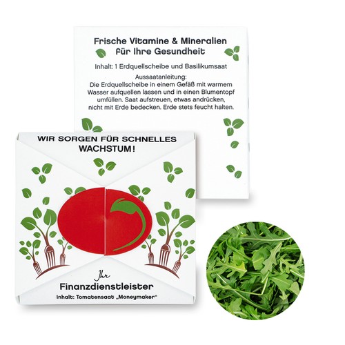 Closure – Oval Seed Card - Arugula Closure – Oval Seed Card - Arugula