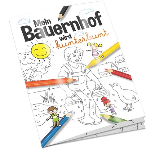 Cahier de dessin / set A6 - Ferme - Kit de dessin avec recto et verso individuels Cahier de dessin / set A6 - Ferme - Kit de dessin avec recto et verso individuels