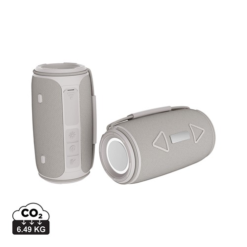Enceinte 16W étanche IPX4 en plastique recyclé RCS Prisma Enceinte 16W étanche IPX4 en plastique recyclé RCS Prisma