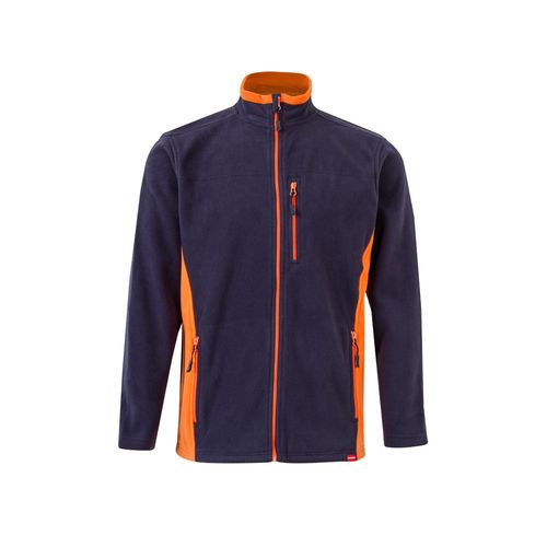VL GERAS. Tweekleurig fleecejack (220g/m²) van polyester (100%)