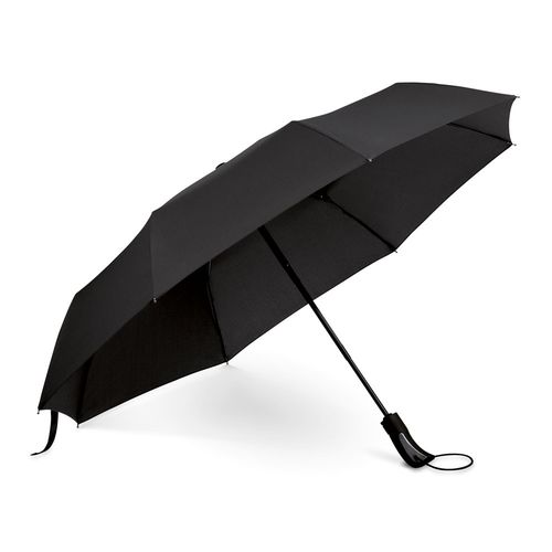 CAMPANELA. 190T compact pongee umbrella with automatic opening and closing CAMPANELA. 190T compact pongee umbrella with automatic opening and closing