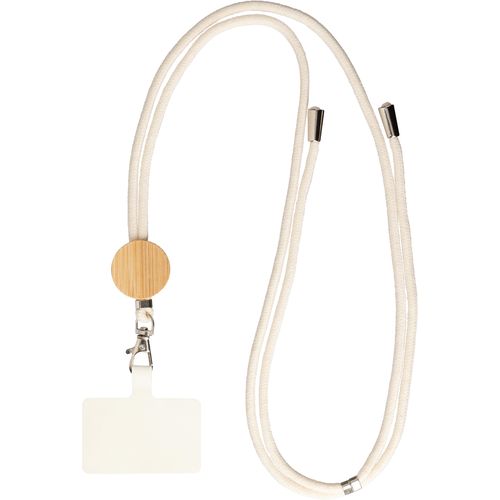 Porte-téléphone lanyard en coton Lucia Porte-téléphone lanyard en coton Lucia