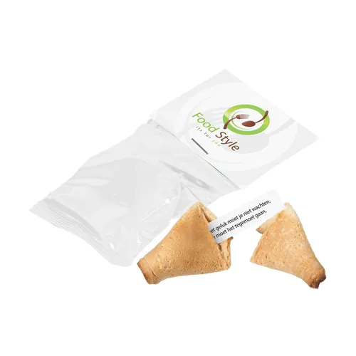 Biscuit de fortune avec carte à en-tête