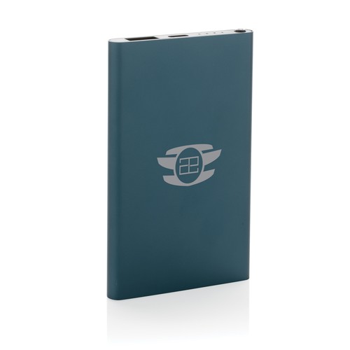 Powerbank plástico/aluminio RCS reciclado de 4000 mah tipo C Powerbank plástico/aluminio RCS reciclado de 4000 mah tipo C