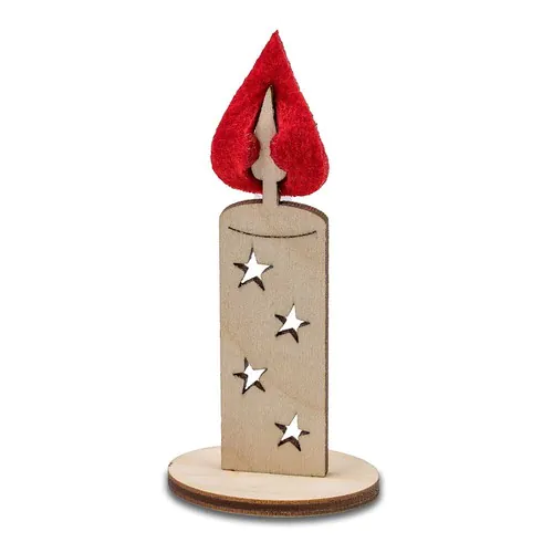 Kerstkaart steekfiguren vilt-houten - kaars 4/0-c Kerstkaart steekfiguren vilt-houten - kaars 4/0-c