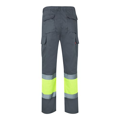 VL POSEIDON. Pantaloni in twill bicolore con diverse tasche (210g/m²), in cotone (20%) e poliestere (80%)