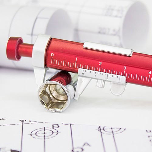 Penna sfera con calibro Waterbury