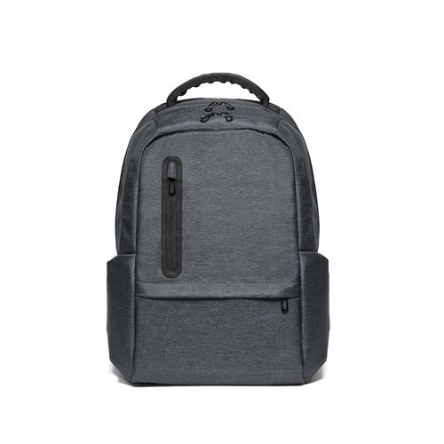 RE-BOSTON. 2Tone recycled nylon waterproof laptop backpack with 210D recycled polyester compartment