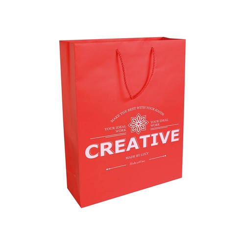 Bolsa de papel laminado mate 35x26x11 cm Bolsa de papel laminado mate 35x26x11 cm