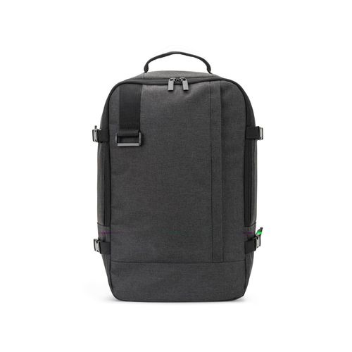 CIES. Backpack developed to fulfil the dimensions required by airlines in high-density 600D recycled polyester