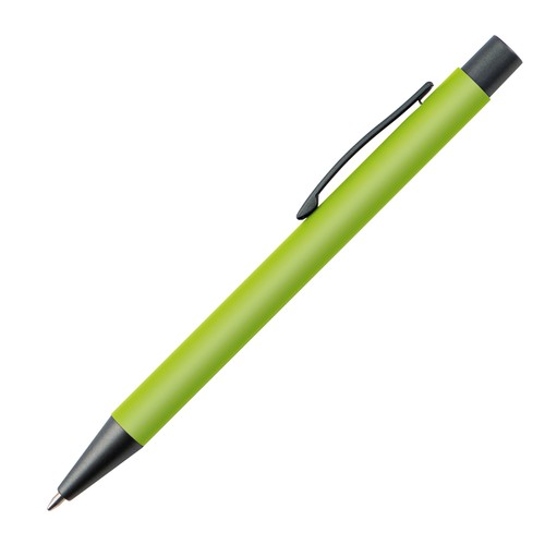 Plastic ballpoint pen with metal clip Plastic ballpoint pen with metal clip