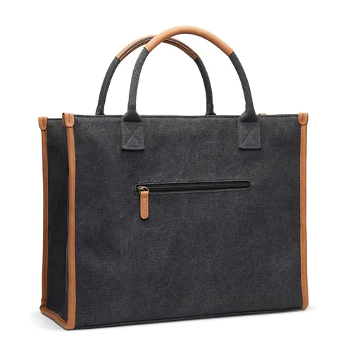 VINGA Bosler RCS recycled canvas office tote VINGA Bosler RCS recycled canvas office tote
