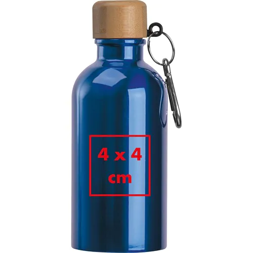 Drinkfles van rvs met karabijnhaak, 400 ml Drinkfles van rvs met karabijnhaak, 400 ml