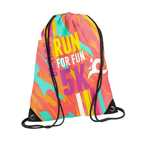 Mochila de cuerdas de suave poliéster 210T