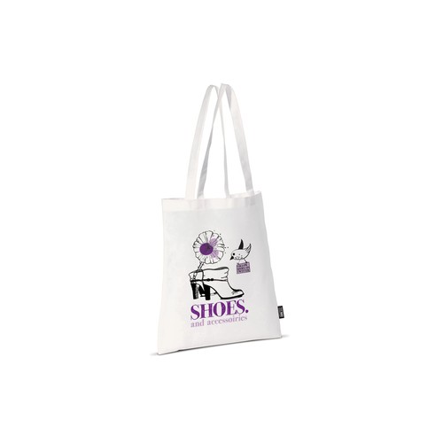 Bolsa blanca non woven asas largas 75g/m²