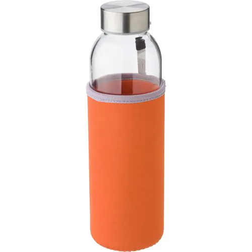 Botella de cristal con funda de neopreno Nika