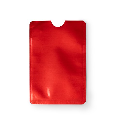 Tarjetero RFID con acabado en aluminio. Iraci