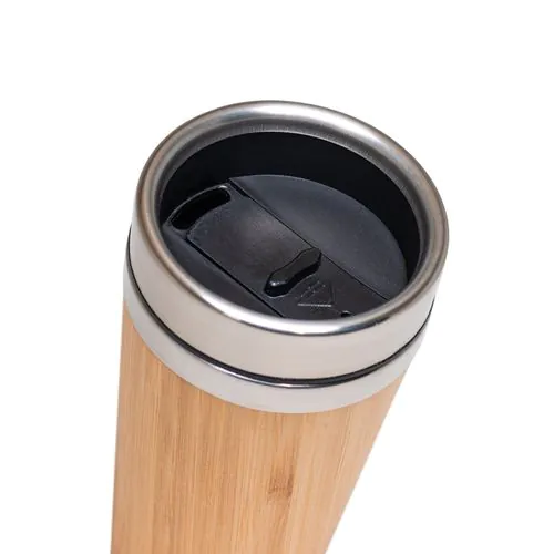 PIETRO. Vaso de viaje de bambú de 500 mL PIETRO. Vaso de viaje de bambú de 500 mL
