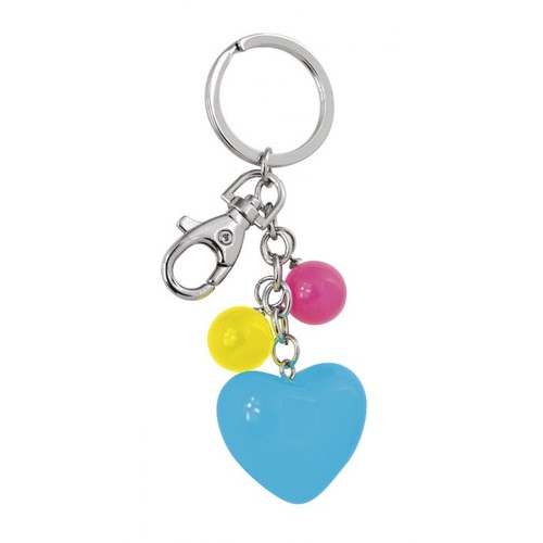 KEY CHAIN ACRYLIC HEART LIGHT BLUE KEY CHAIN ACRYLIC HEART LIGHT BLUE