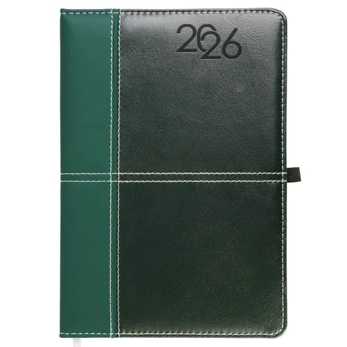 Agenda hebdomadaire 2026, couverture rigide en PU thermocollé avec piqûres sur les bords Agenda hebdomadaire 2026, couverture rigide en PU thermocollé avec piqûres sur les bords