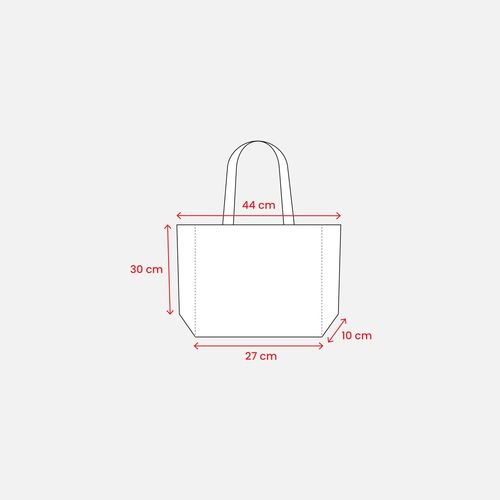 Non-woven thermowelved shopping bag with gusset, long handles with tricolor printing Non-woven thermowelved shopping bag with gusset, long handles with tricolor printing
