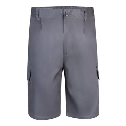 VL CHIONE. Bermuda sergé, multipoches (200g/m²), en coton (35%) et polyester (65%)