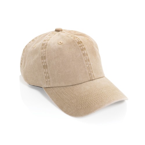 BEAU AWARE™ Washed 6-Panel Kappe aus 270gr/m² Baumwolltwill