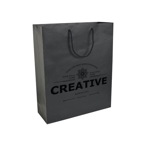 Bolsa de papel laminado mate 35x26x11 cm Bolsa de papel laminado mate 35x26x11 cm