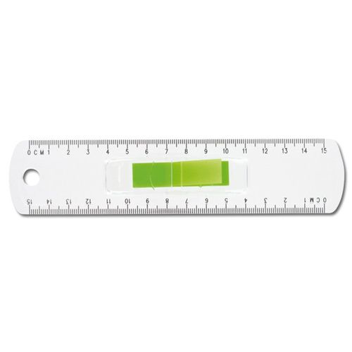 15cm TRANSPARENT RULER WITH PAGE FLAGS