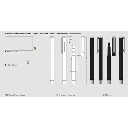 Flute rollerball softtouch PPs