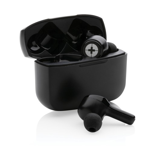 RCS recycled plastic Swiss Peak ANC TWS earbuds RCS recycled plastic Swiss Peak ANC TWS earbuds
